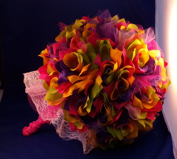 Bouquet-Rainbow Rose
