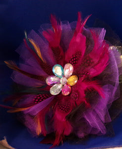 Bouquet-Feathers & Tulle Whimsical