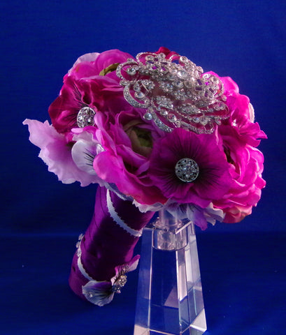 Bouquets - Brides - Purple Pansy Brilliance
