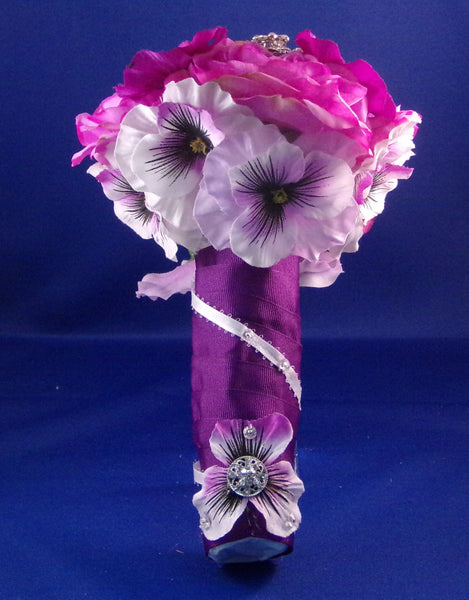 Bouquets - Brides - Purple Pansy Brilliance